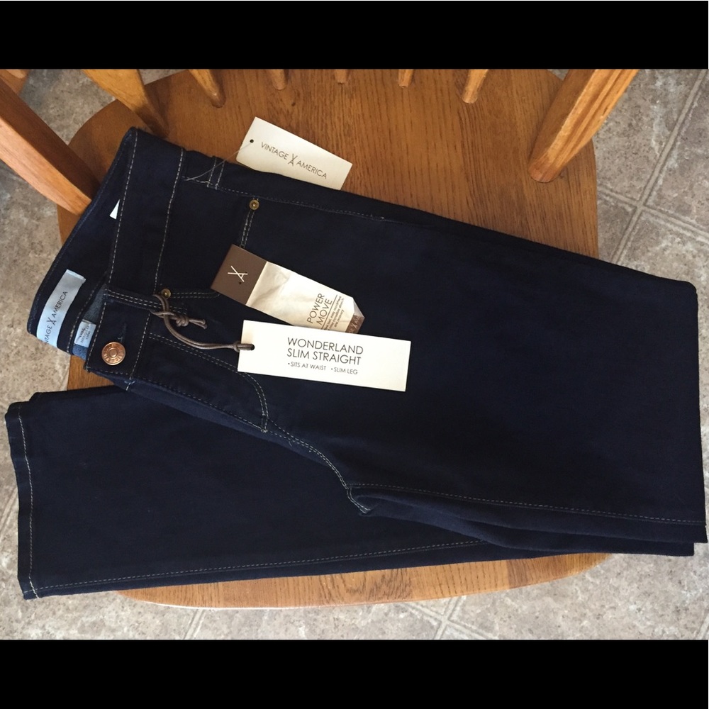 Vintage America Wonderland Slim Straight Jeans 👖